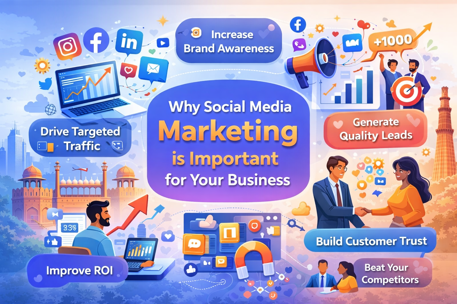 Why Social Media Marketing is Important for Your Business in India and Delhi for Brand Growth and Leads